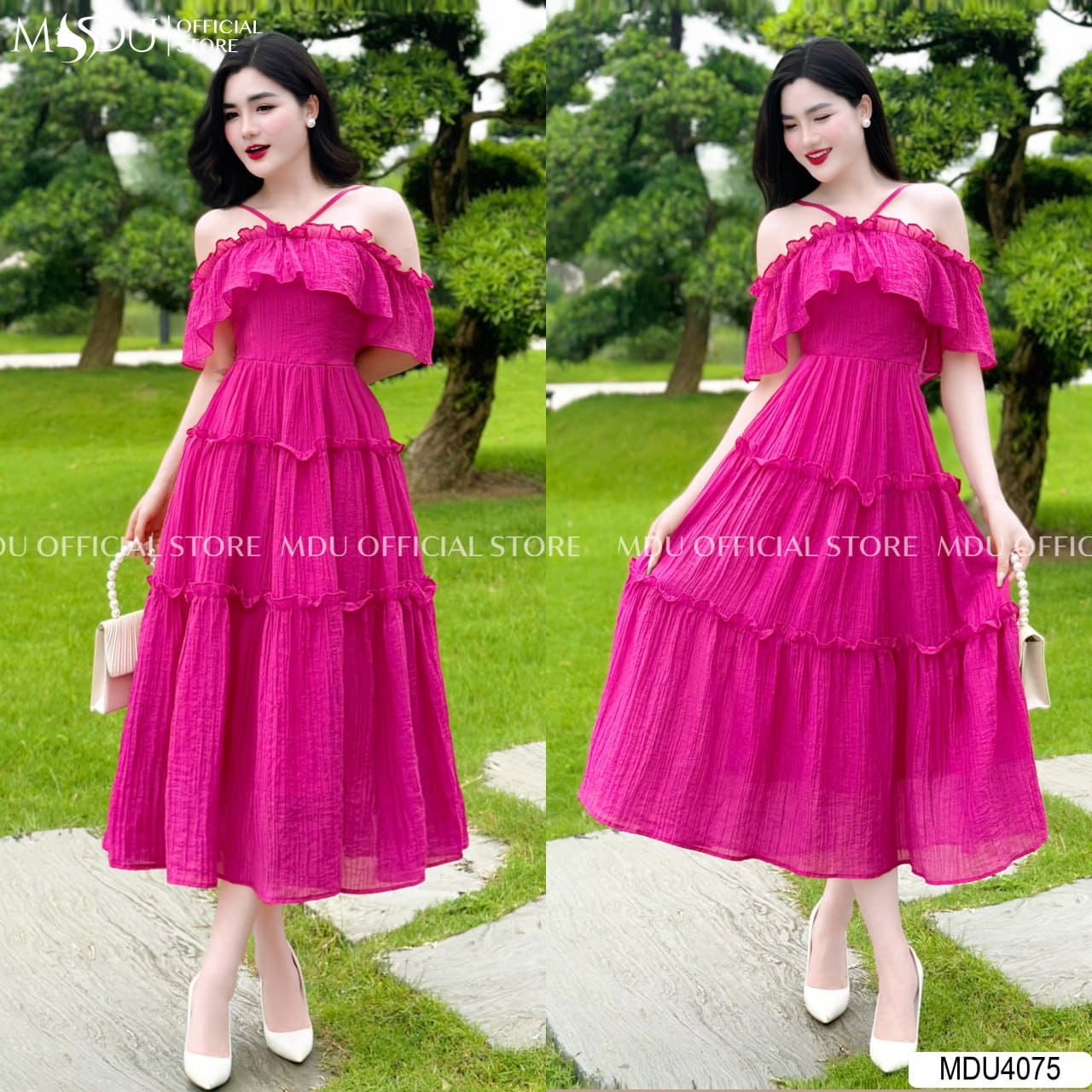 Các Kiểu Váy Đi Biển Màu Hồng Đẹp Nhất 2025 - Váy Maxi Màu Hồng