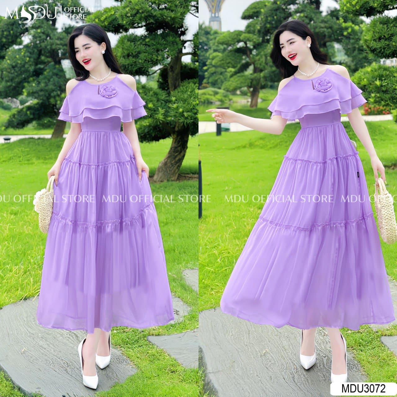 Chất Liệu Lý Tưởng Cho Váy Đi Biển Màu Tím