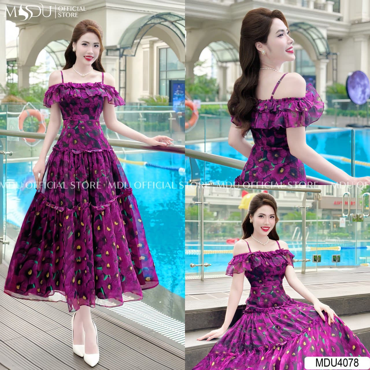 Váy Đi Biển Màu Tím Trong Xu Hướng Thời Trang 2025