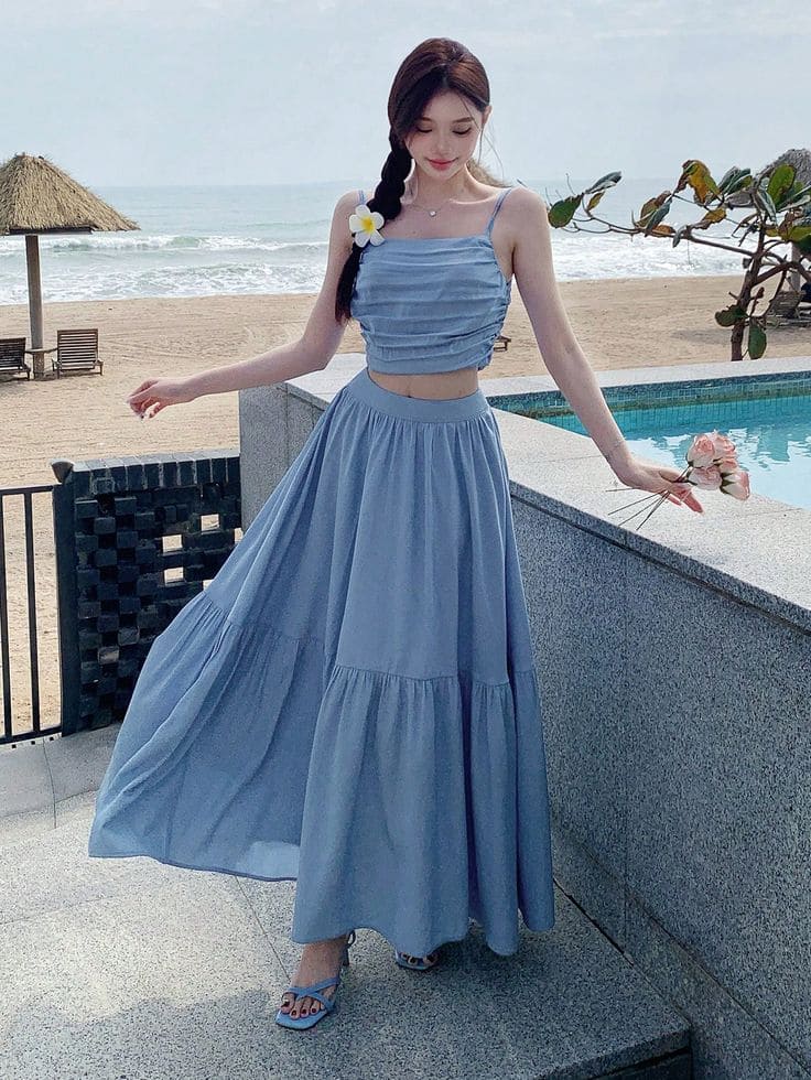 Ý nghĩa đặc biệt của màu xanh trong thời trang đi biển