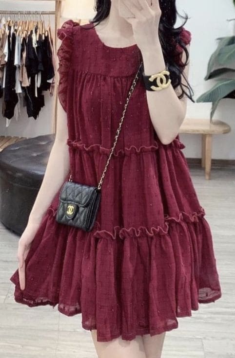 Các Kiểu Váy Maxi Đi Biển Cho Người Béo Đẹp Lung Linh - Váy Maxi Babydoll