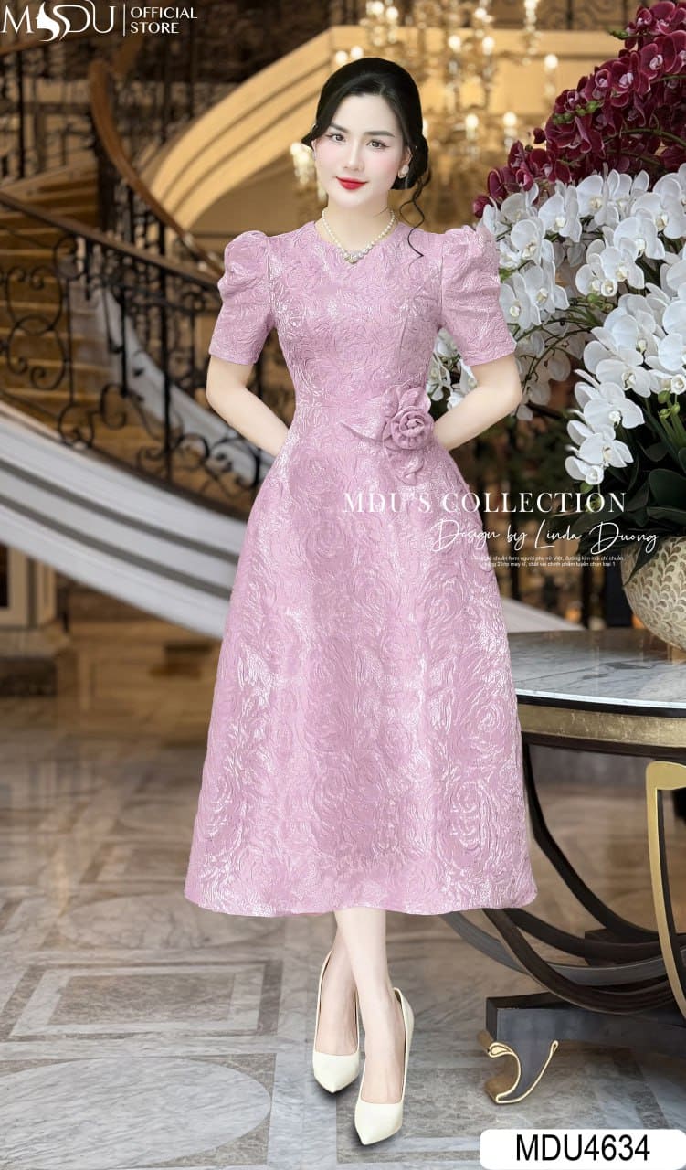 MDU4634 – Thanh Lịch & Bay Bổng Với Gấm Dập Vân Cao Cấp