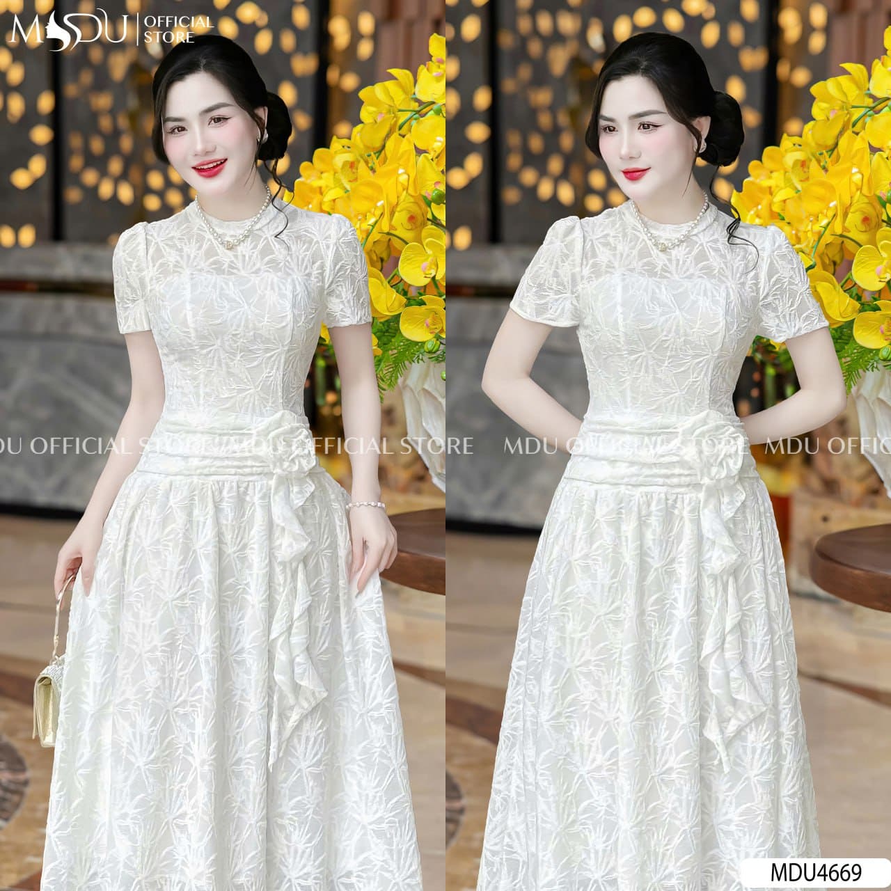 Các Kiểu Váy Trắng Đi Biển Phù Hợp Với Người Béo - Váy Suông Trắng