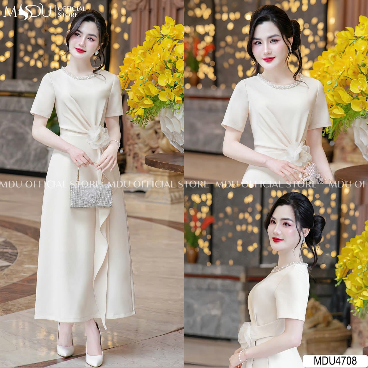 Các Kiểu Váy Trắng Đi Biển Phù Hợp Với Người Béo - Váy Maxi Trắng