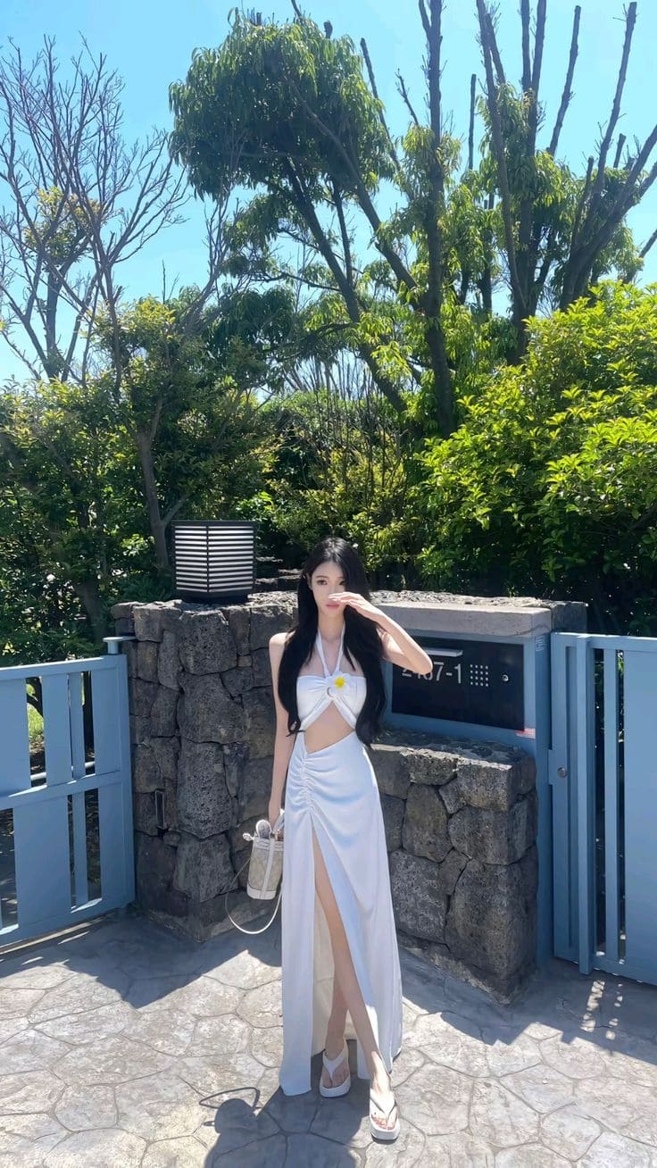 Các kiểu chân váy dài đi biển khiến nàng "đốn tim" mọi ánh nhìn - Chân váy xẻ tà