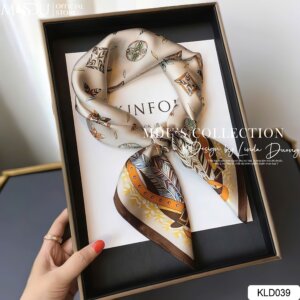 Khăn Lụa Họa Tiết Boho KLD039 – Nét Cuốn Hút Khó Rời Mắt