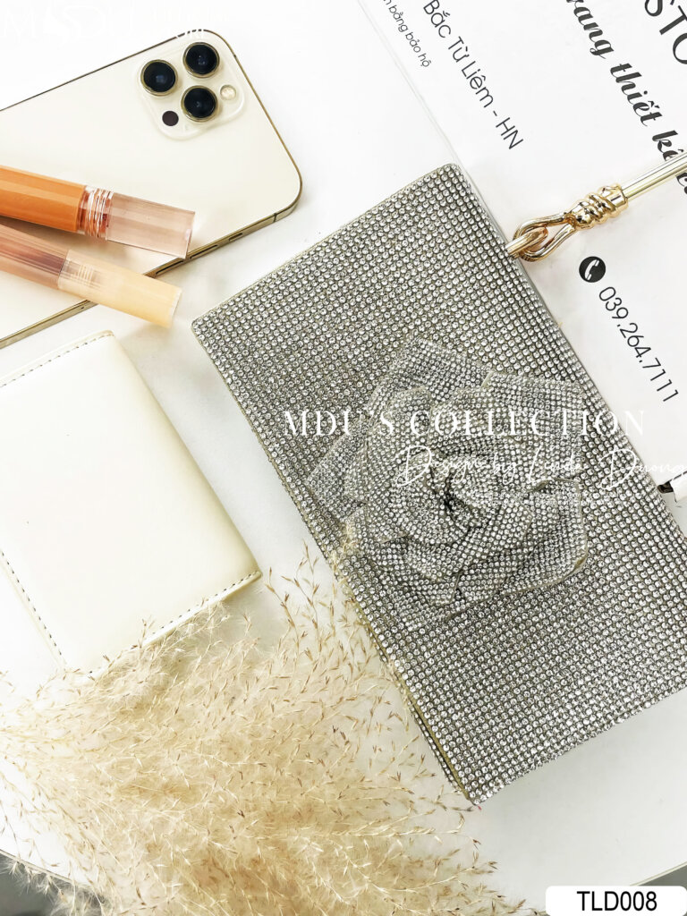 TLD008 Túi Xách Thiết Kế Đính Ngọc Lấp Lánh