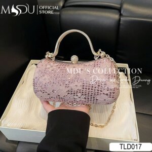 Quý Phái Và Tinh Tế Với Ví Đính Đá TLD017 Từ MDU Fashion