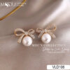 Đôi Hoa Tai Ngọc Trai Đính Nơ VLD106 – Nhẹ Nhàng Mà Cuốn Hút