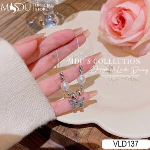 VLD137 – Dây Chuyền Ngọc Trai Mặt Bướm Dịu Dàng