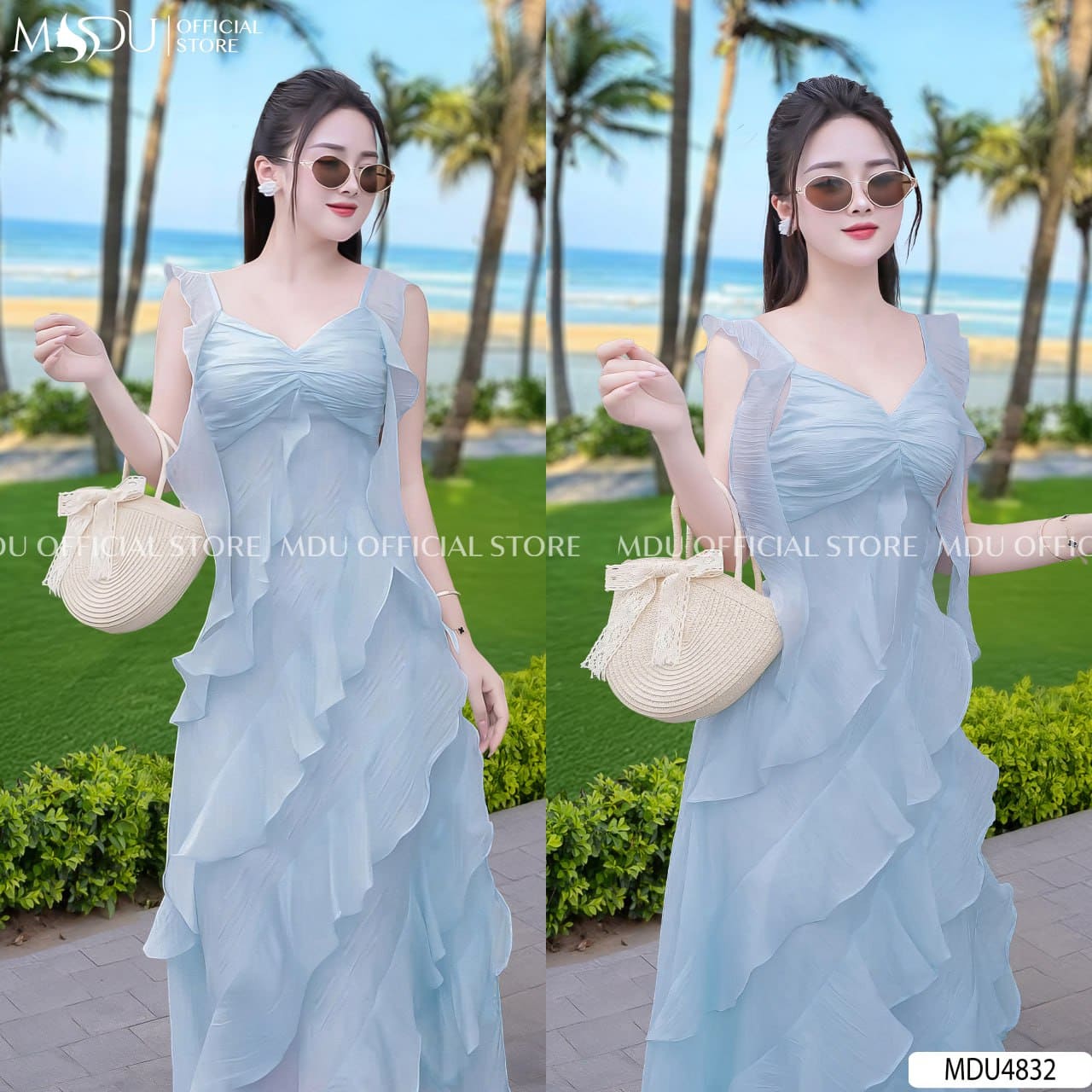 Các Kiểu Dáng Váy 2 Dây Đi Biển Đẹp Lung Linh - 