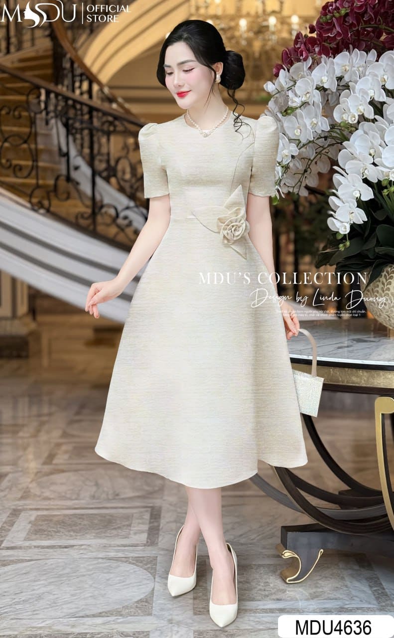 MDU4636 – Vẻ Đẹp Quý Phái & Thanh Lịch Trong Từng Đường May