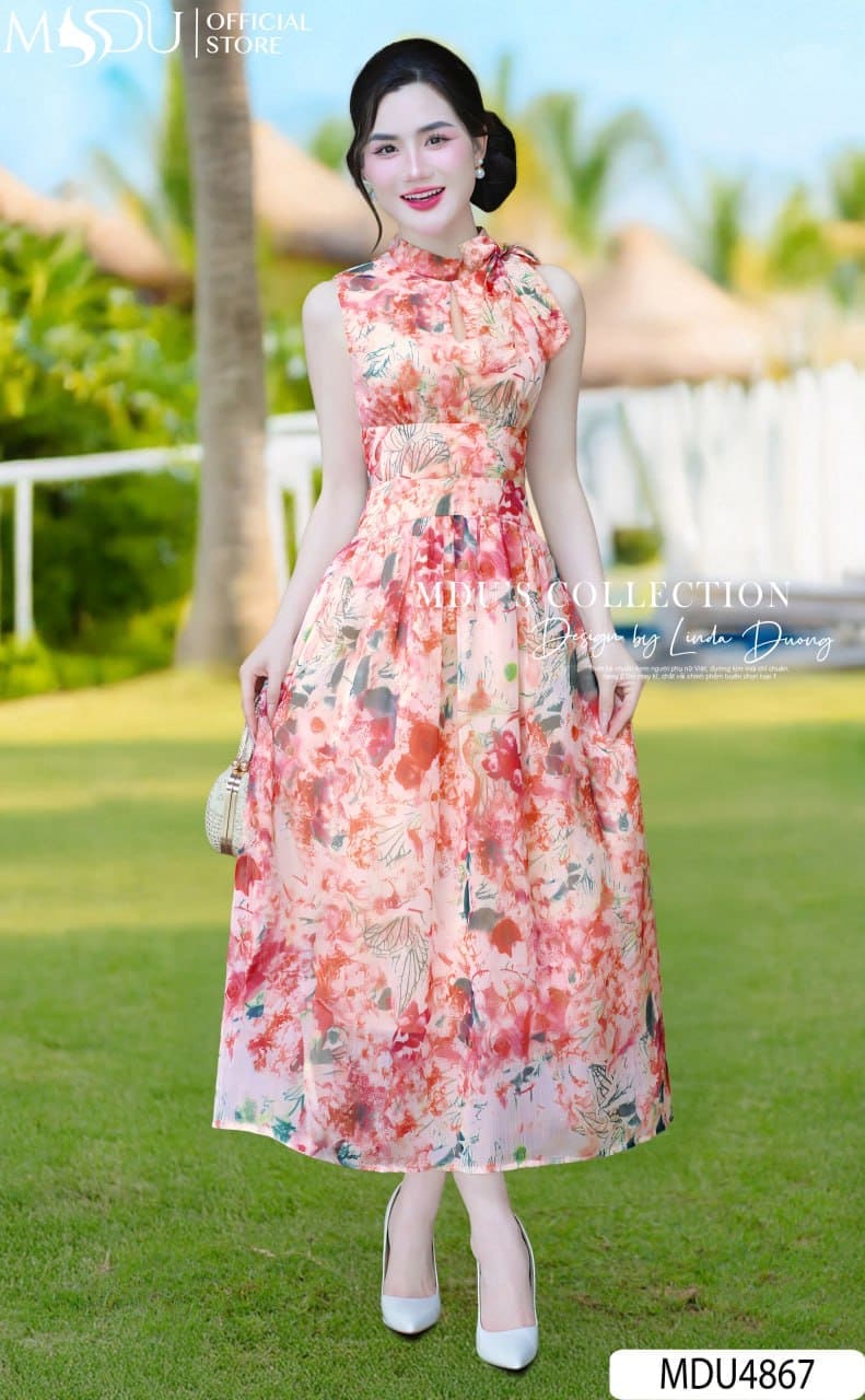 Phối đồ với đầm maxi voan đi biển - Bí kíp lên hình triệu like