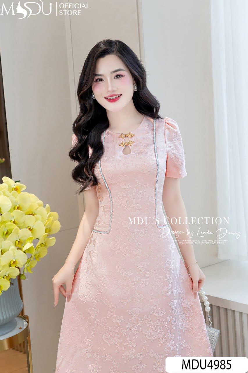 Đầm Dạ Hội Thiết Kế Bigsize Với Họa Tiết Nổi Bật