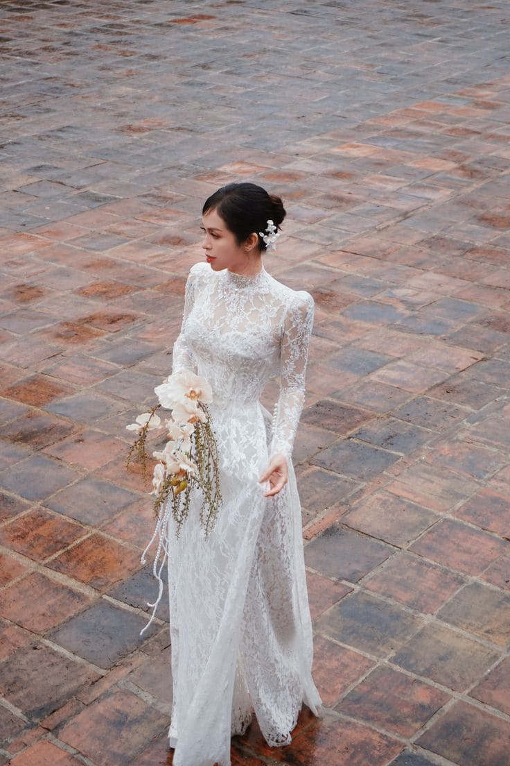 Chất Liệu Phổ Biến Cho Áo Dài Dự Tiệc Cô Dâu