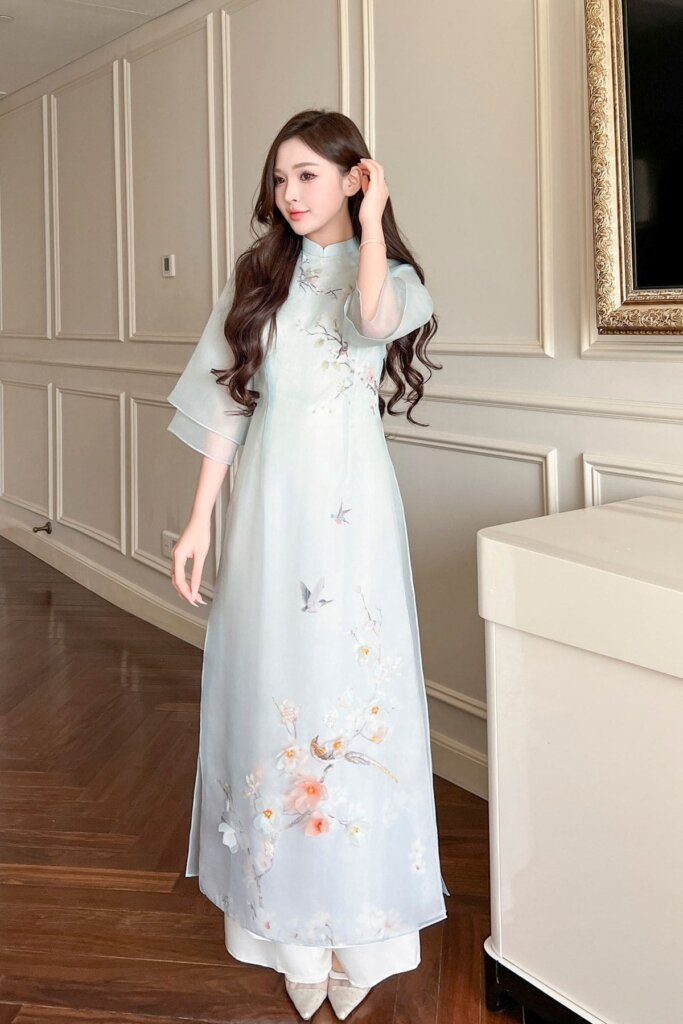 Chọn Chất Liệu Cho Áo Dài Dự Tiệc Cho Người Lùn