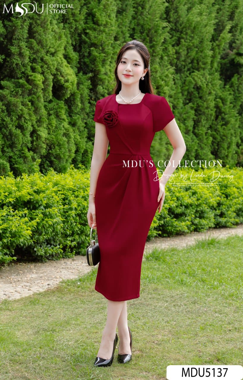 Váy dự tiệc mùa thu – Trầm ấm, tinh tế như lá vàng