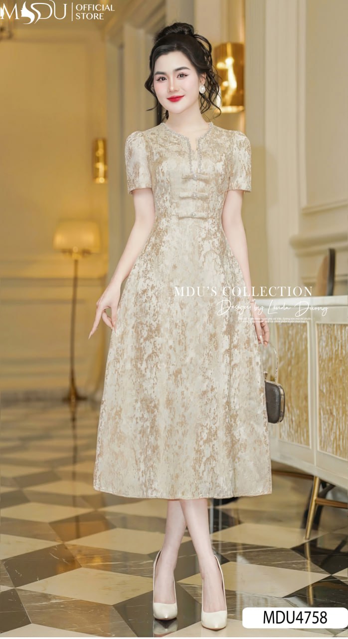 Váy Dạ Hội Đính Đá Lộng Lẫy