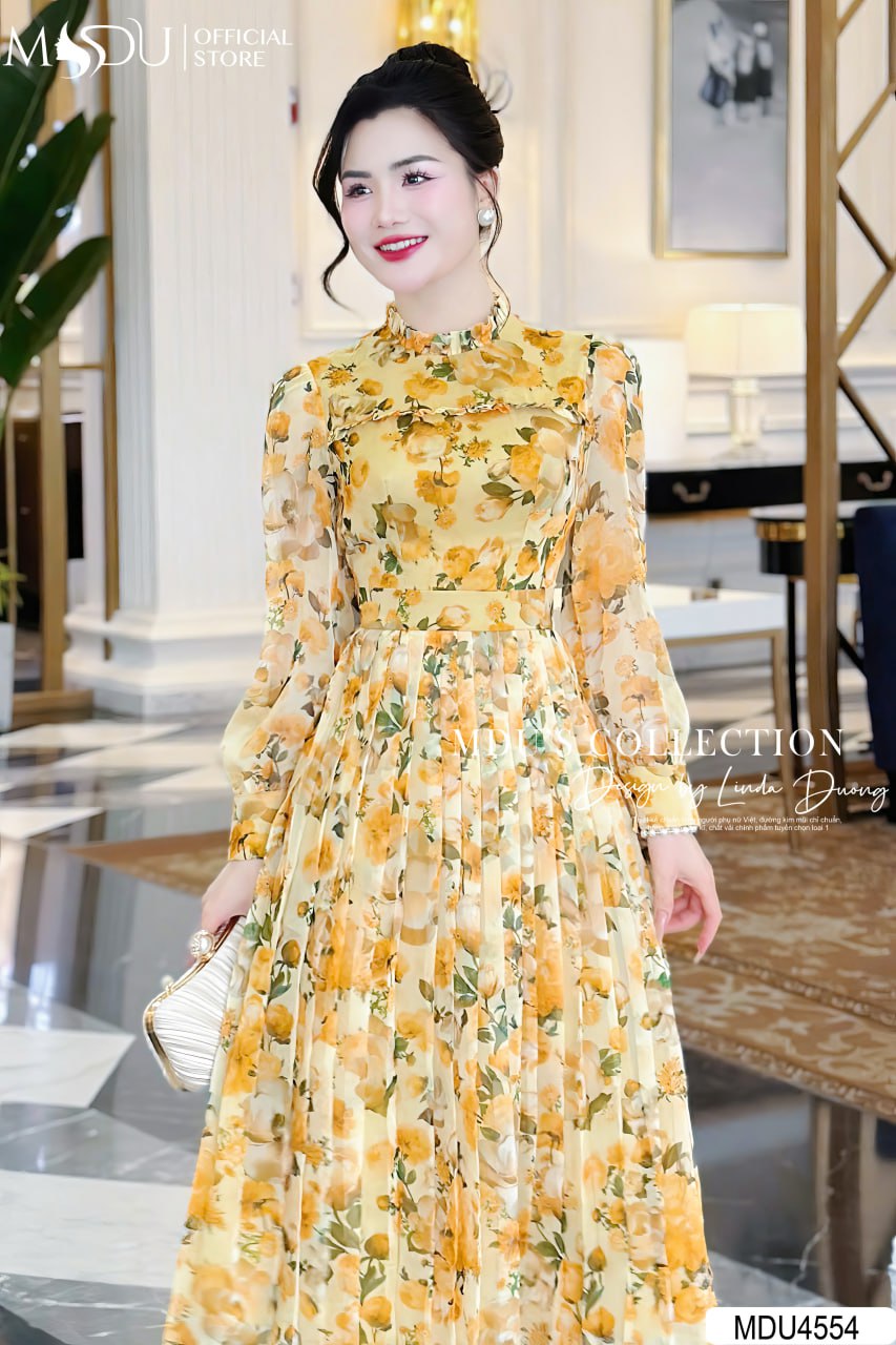 Váy Dạ Hội Tay Dài Dáng Dài